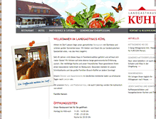 Tablet Screenshot of landgasthaus-kuehl.de